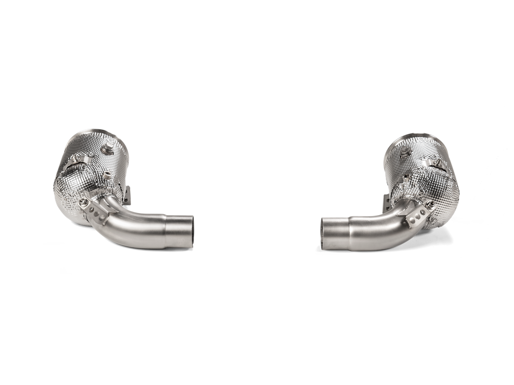Akrapovic Link Pipe Set w Cat (SS) for Porsche 911 (992) Carrera - ModsDirect