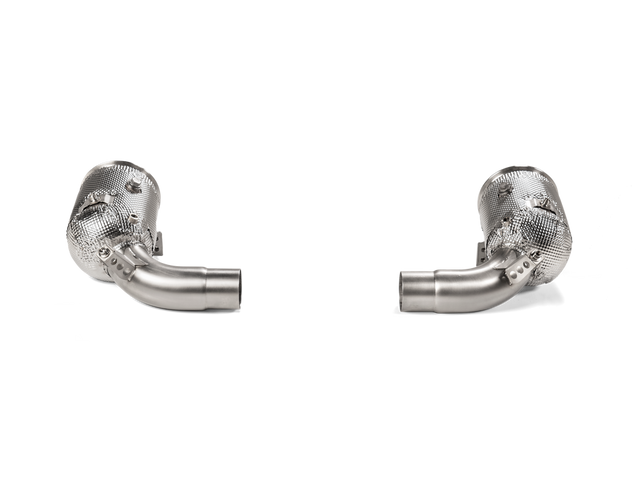 Akrapovic Link Pipe Set w Cat (SS) for Porsche 911 (992) Carrera - ModsDirect