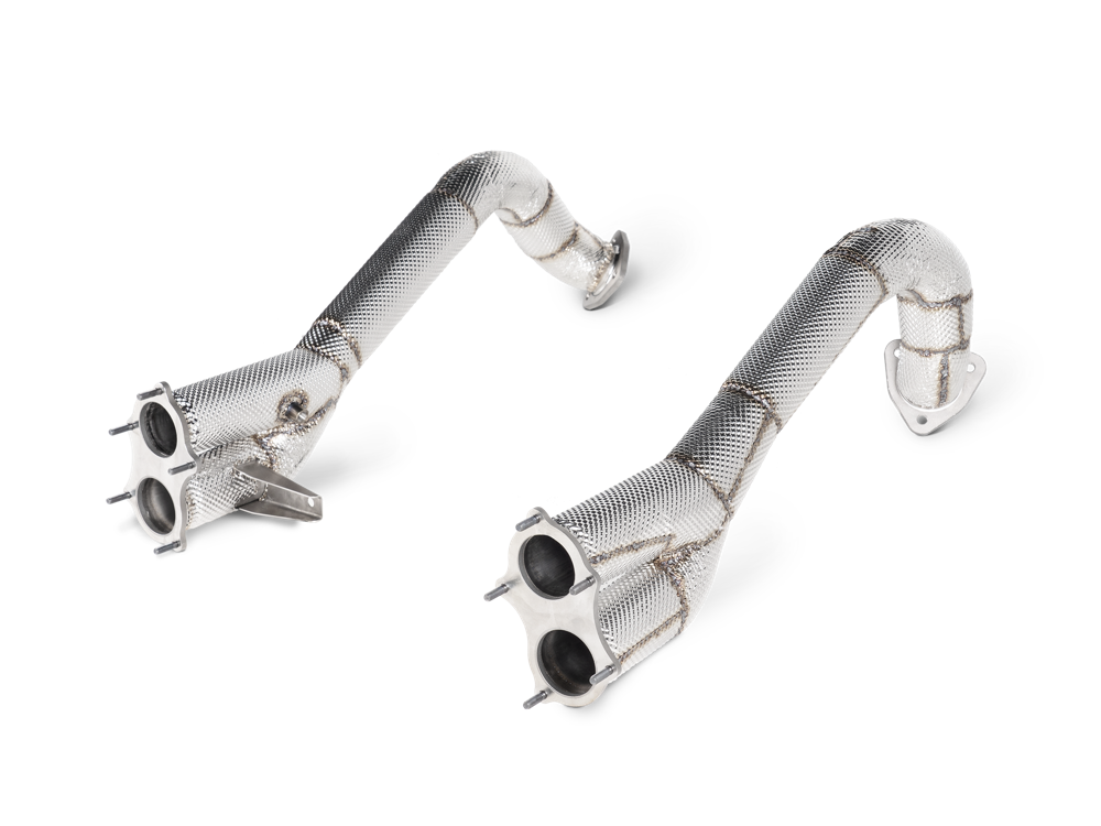 Akrapovic Link Pipe Set (Titanium) for 2020+ Porsche 718 Cayman GT4 - ModsDirect
