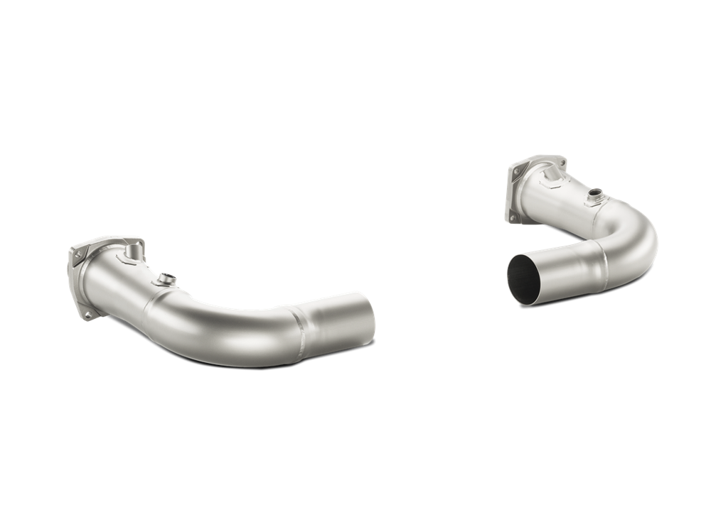 Akrapovic Link Pipe Set w/o Cat (Titanium) for Porsche 911 Turbo/Turbo S (991) - ModsDirect