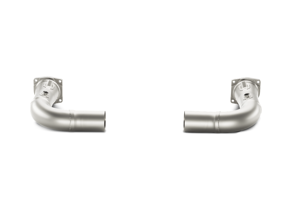 Akrapovic Link Pipe Set w/o Cat (Titanium) for Porsche 911 Turbo/Turbo S (991) - ModsDirect