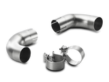 Akrapovic Link Pipe Set (SS) to Mount Tips on Stock Set (SS) for VW Mk6 GTI - ModsDirect