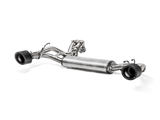 Akrapovic Slip-On Line (SS) for Abarth 595 Comp without TailPipes - ModsDirect