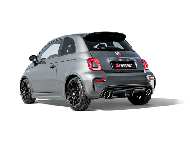 Akrapovic Slip-On Line (SS) for Abarth 595 Comp without TailPipes - ModsDirect