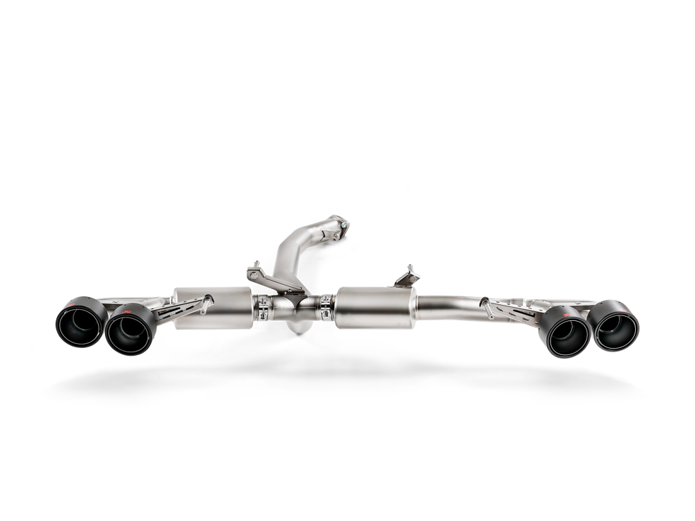 Akrapovic Slip-On Line (Titanium) for Nissan GT-R R35 without Tailpipes - ModsDirect