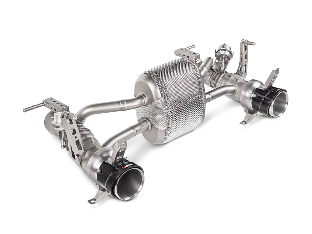 Akrapovic Slip-On Line (Titanium) for Ferrari 488 GTB / 488 Spider - ModsDirect