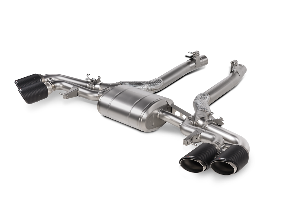 Akrapovic Slip On Line (Titanium) for BMW X5M / X6M (F95, F96) - ModsDirect