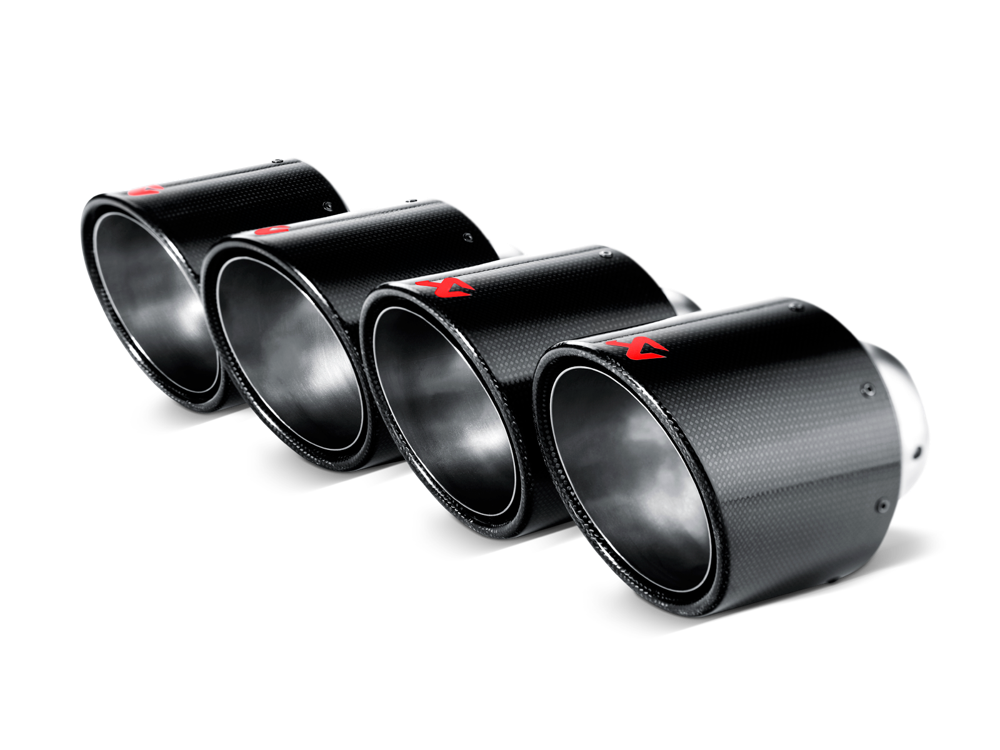 Akrapovic Carbon Tail Pipe Set for Chevrolet Corvette Z06/ZR1 - 115mm Diameter - ModsDirect