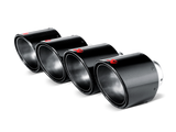 Akrapovic Carbon Tail Pipe Set for Chevrolet Corvette Z06/ZR1 - 115mm Diameter - ModsDirect