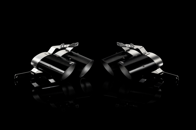 Akrapovic Carbon Tail Pipe Set for Lamborghini Gallardo LP 570-4 Coupe/Spyder - ModsDirect