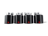 Akrapovic Carbon Tail Pipe Set for Chevrolet Corvette Z06/ZR1 / R35 Nissan GT-R - 125mm Diameter - ModsDirect