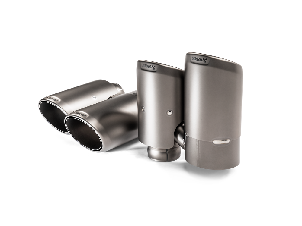 Akrapovic Titanium Tail Pipe Set for Porsche Cayenne / Coupe (536) - ModsDirect