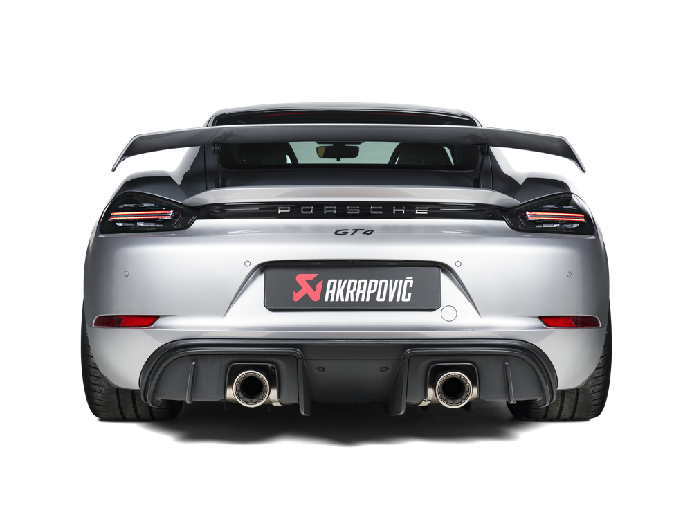 Akrapovic Titanium Tail Pipe Set for Porsche 718 Cayman GT4 / Spyder - ModsDirect