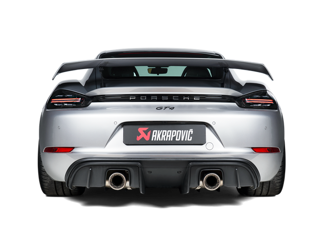 Akrapovic Titanium Tail Pipe Set for Porsche 718 Cayman GT4 / Spyder - ModsDirect