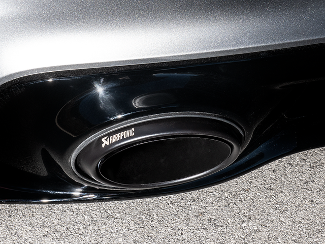 Akrapovic Titanium Tail Pipe Set in Black for Porsche 911 Turbo / Turbo S / Cabriolet / Sport Classic (992) - ModsDirect