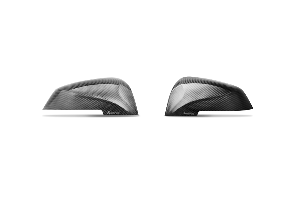 Akrapovic Carbon Fibre Mirror Cap Set - Gloss for BMW M2/M140i/M240i/340i/440i (F87, F2X, F3X) - ModsDirect