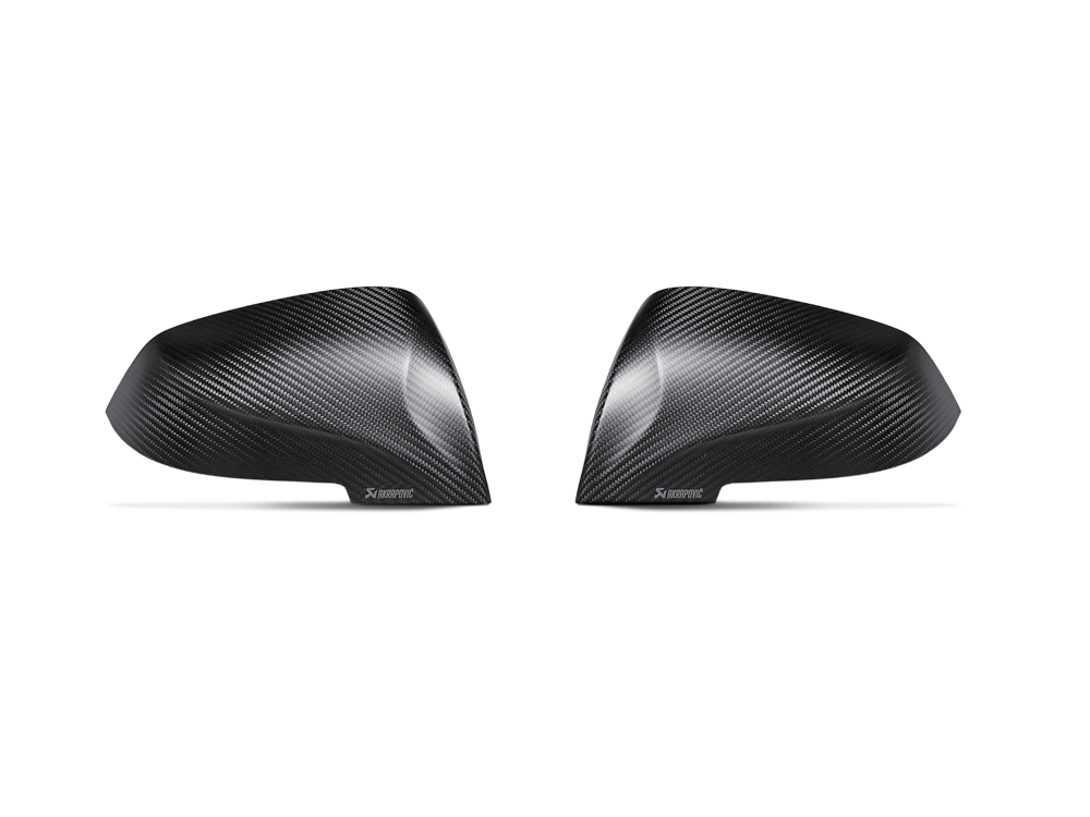 Akrapovic Carbon Fibre Mirror Cap Set - Matte for BMW M2/M140i/M240i/340i/440i (F87, F2X, F3X) - ModsDirect