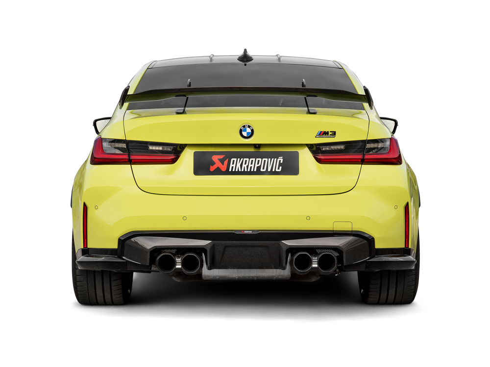 Akrapovic Rear Carbon Fibre Diffuser - Gloss Black for M3/M4 (G8X) - ModsDirect