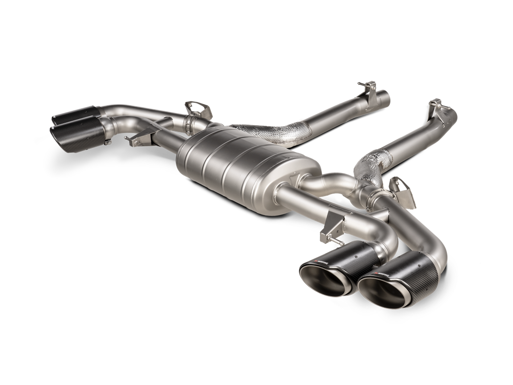 Akrapovic Slip-On Line (Titanium) for 2021+ OPF BMW X5M / X6M / Competition (F95, F95) - ModsDirect
