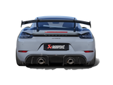 Akrapovic Rear Carbon Fibre Diffuser - Gloss for Porsche 718 Cayman GT4 RS - ModsDirect