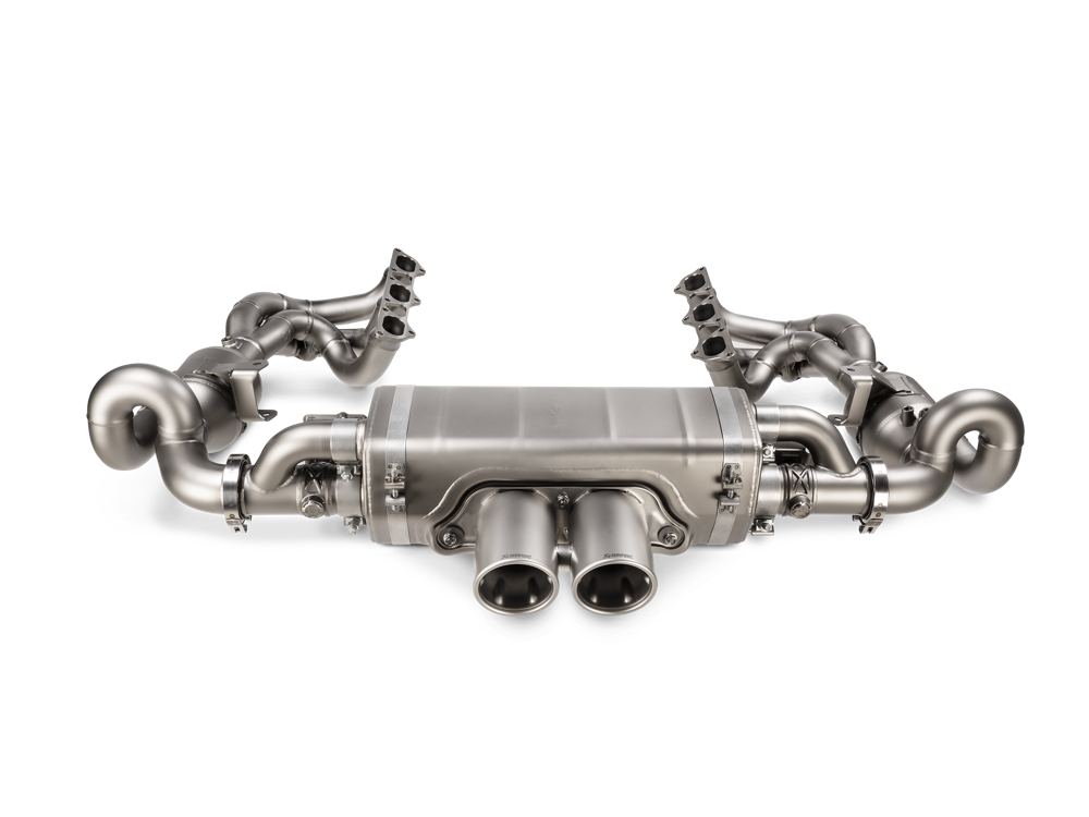 Akrapovic Evolution Header Set (Titanium) for Porsche 992 GT3 - ModsDirect
