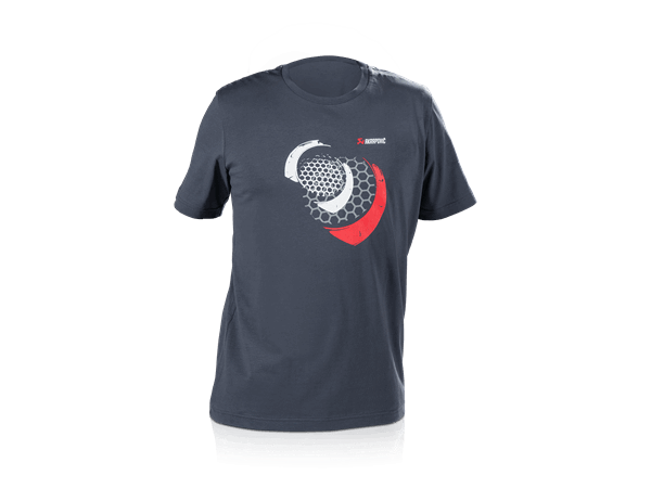Akrapovic Mens T-Shirt - Mesh - Blue/Grey L - ModsDirect
