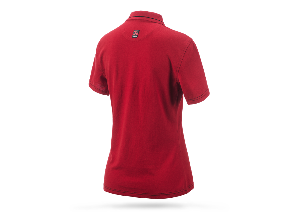 Akrapovic Womens Corpo Polo - Red L - ModsDirect