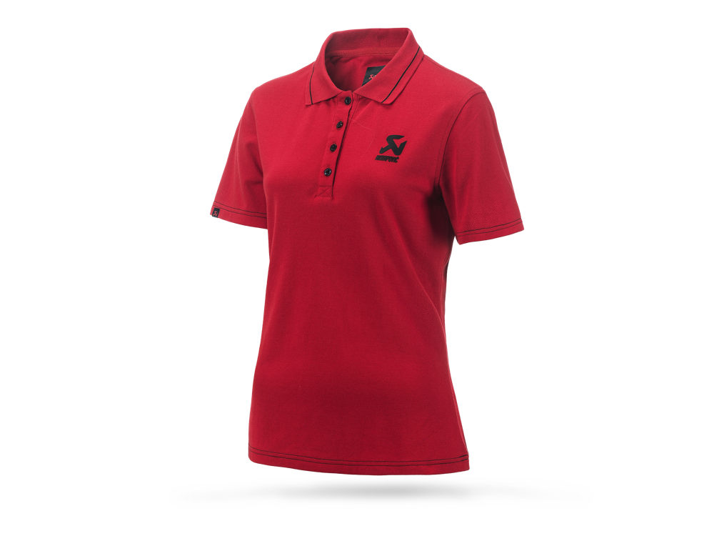 Akrapovic Womens Corpo Polo - Red M - ModsDirect