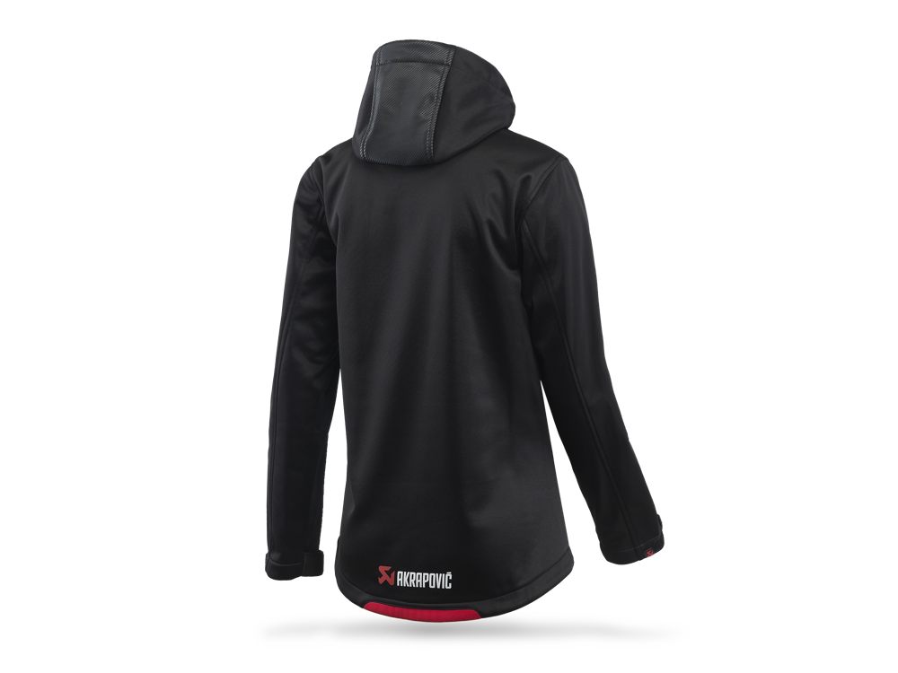 Akrapovic Womens Corpo Softshell Jacket - Black XS - ModsDirect