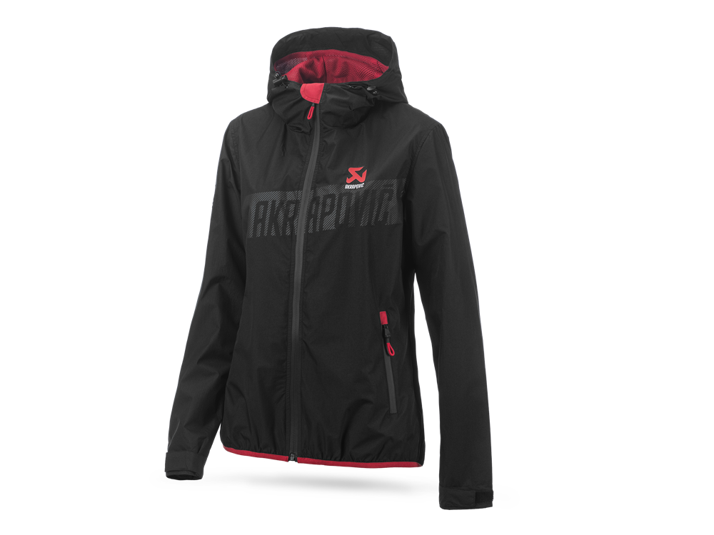 Akrapovic Womens Corpo Windbreaker - Black XXL - ModsDirect
