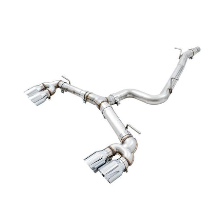 AWE MK7.5 Golf R Track Edition Exhaust w/Chrome Silver Tips 102mm