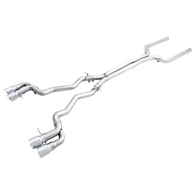 AWE 18-19 BMW M5 (F90) 4.4T AWD Cat-back Exhaust - Track Edition (Chrome Silver Tips)