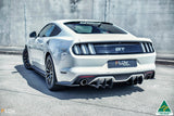 White Ford Mustang S550 FM Rear Spats