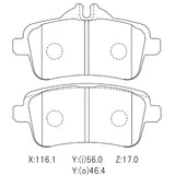 CIRCO M119 Race Brake Pads Mercedes A45 AMG / SLK55 AMG