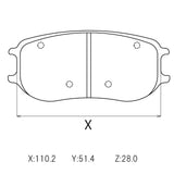 CIRCO M119 Race Brake Pads Porsche 991 GT3 Cup (PFC 4929)