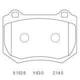 CIRCO M119 Race Brake Pads Subaru WRX STI 2018 / Kia Stinger