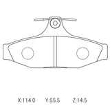 CIRCO M207 Race Brake Pads Commodore (DB1086)