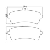 CIRCO S88 Performance Trackday Brake Pads Mercedes C63S W205