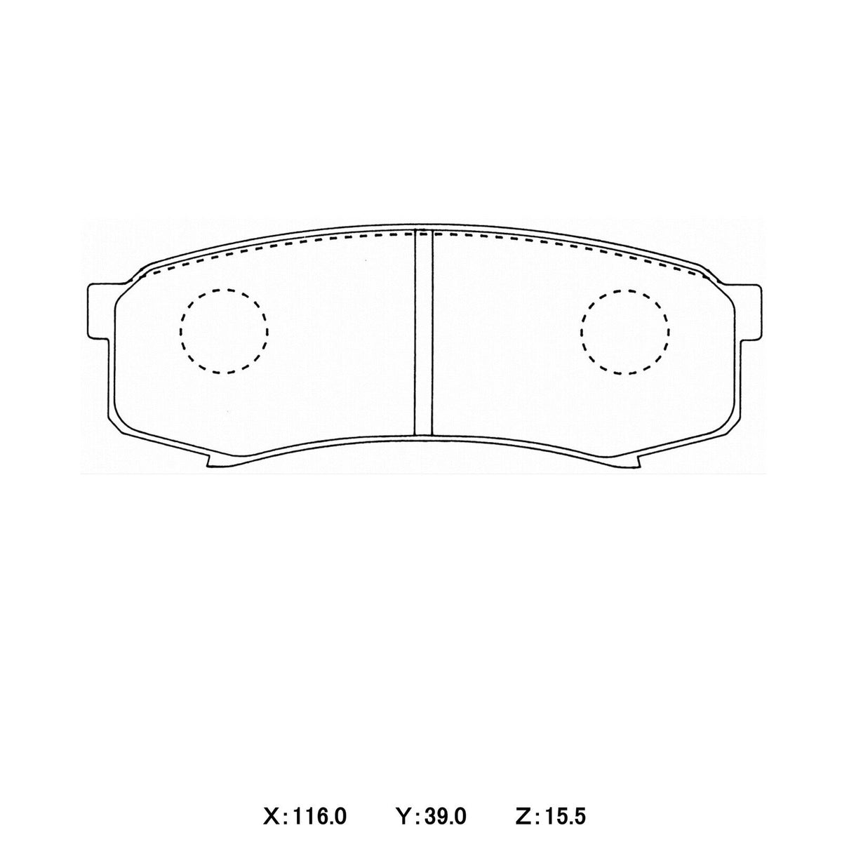 CIRCO SC17 Street Performance Brake Pads Toyota Landcruiser 70 & 80 / FJ Cruiser / Pajero
