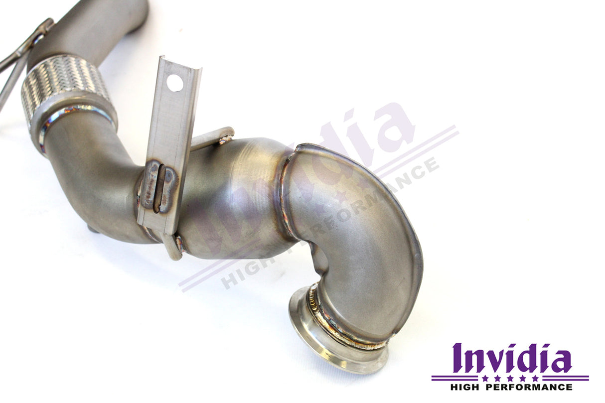 Invidia | Downpipe with High-Flow Cat (MK7 Golf R, Audi S3 8V) - ModsDirect
