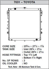 CSF 07-21 Toyota Tundra V8 (AT & MT) / 08-22 Sequoia All-Aluminum Radiator