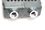 CSF Universal Dual-Pass Oil Cooler w/ Direct Fitment for Porsche 911 center front oil cooler (RS Style) - M22 x 1.5 connec...