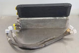 CSF Universal Dual-Pass Oil Cooler w/ Direct Fitment for Porsche 911 center front oil cooler (RS Style) - M22 x 1.5 connec...