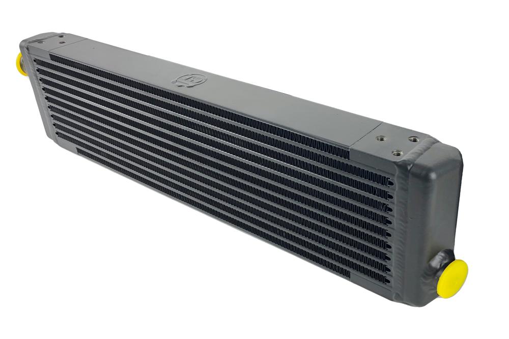 CSF Universal Single-Pass Oil Cooler w/ Direct Fitment for Porsche 911 center front oil cooler (RSR Style) - M22 x 1.5 con...