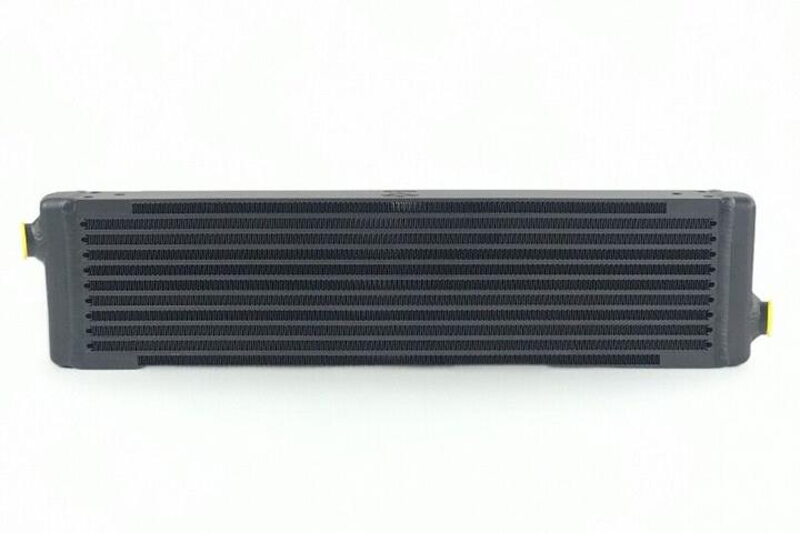 CSF Universal Single-Pass Oil Cooler w/ Direct Fitment for Porsche 911 center front oil cooler (RSR Style) - M22 x 1.5 con...
