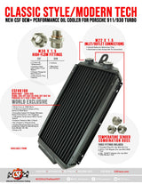 CSF Porsche 911 / 930 Right Front Oil Cooler
