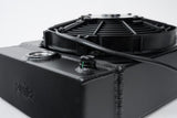 CSF Universal Drag Race / Tuck Radiator -10.5H x 10L x 3.6W (5.65 w/fan) - Includes 9-inch SPAL fan - Includes inlet/outle...