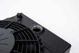 CSF Universal Drag Race / Tuck Radiator -10.5H x 10L x 3.6W (5.65 w/fan) - Includes 9-inch SPAL fan - Includes inlet/outle...