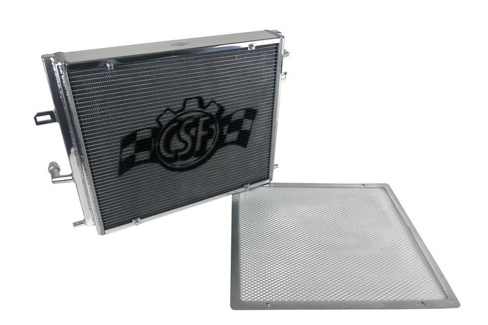 CSF BMW F3X/F2X B58/B48 Triple-Pass Heat Exchanger w/ Rock Guard - Silver
