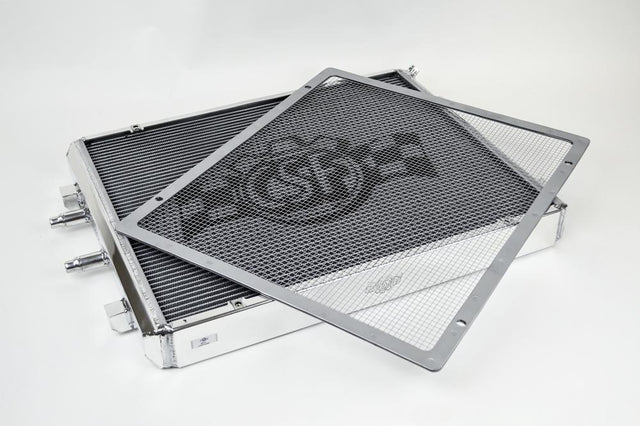 CSF BMW F8X M3/M4 Front Mount Heat Exchanger w/ Rock Guard - Silver